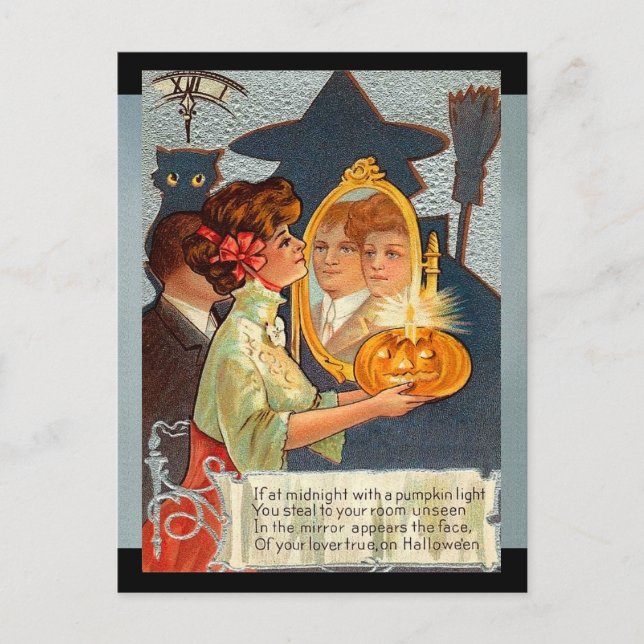 Carte Postale Mythes vintages d'Halloween (Devant)