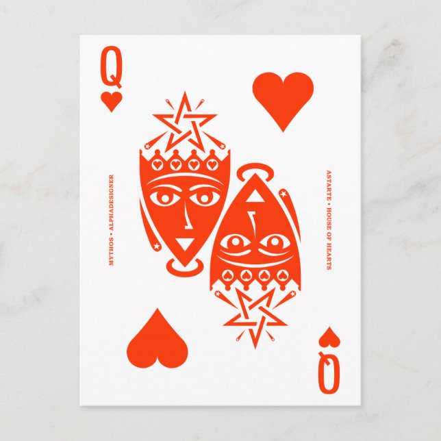 Carte Postale Mythos Astarte Reine des Coeurs (Devant)