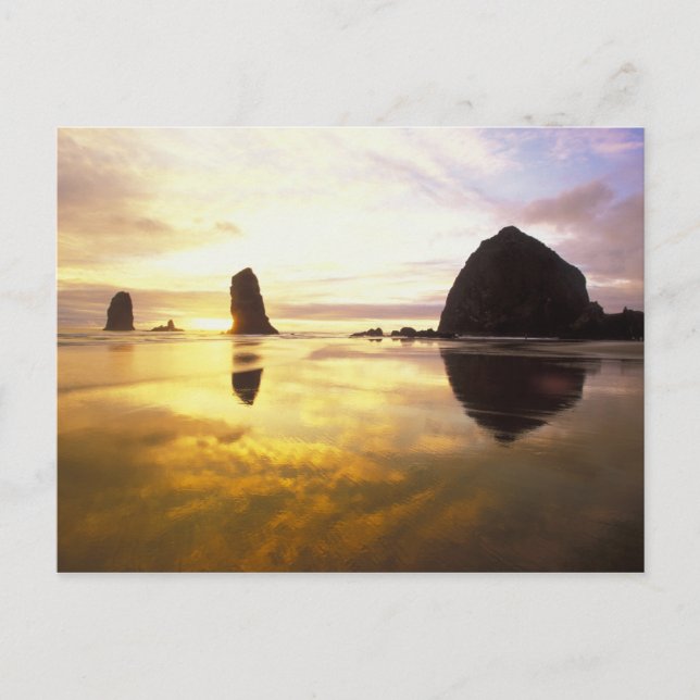 Carte Postale N.A., États-Unis, Oregon, Cannon Beach Sunset avec (Devant)