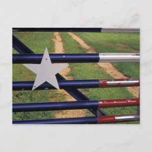 Carte Postale N.A., États-Unis, Texas, lac Buchanan, drapeau du