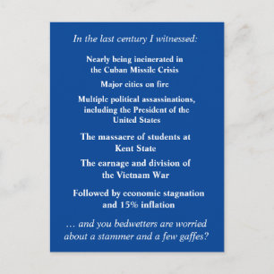 Carte Postale N’ayez pas peur de soutenir Joe Biden