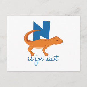 Carte Postale N est pour Newt