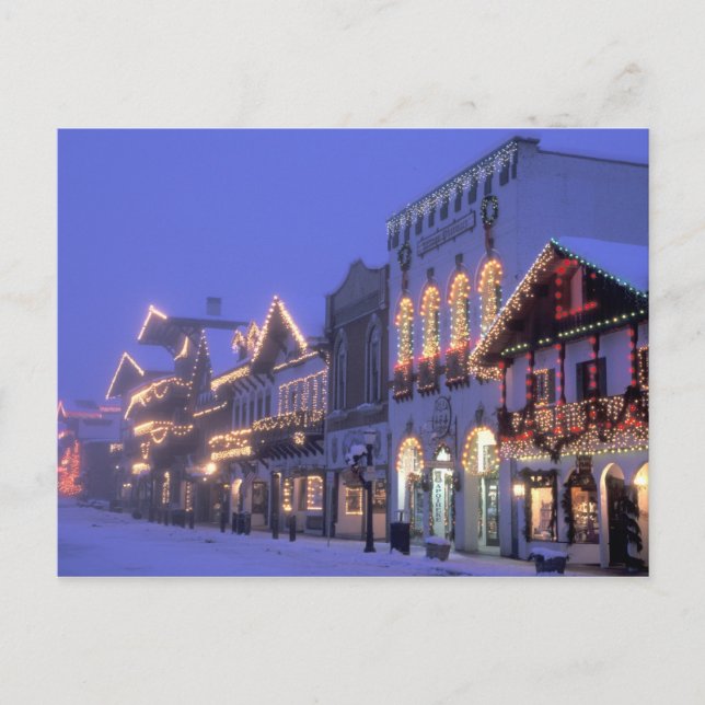 Carte Postale NA, États-Unis, Washington, Leavenworth. Rue princ (Devant)