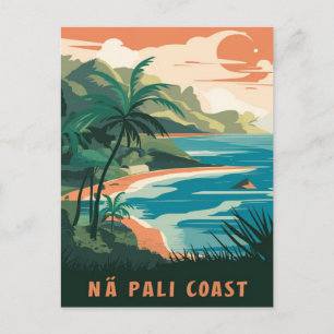 Carte Postale Na Pali Coast Kauai, Hawaii
