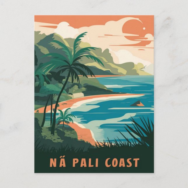 Carte Postale Na Pali Coast Kauai, Hawaii (Devant)