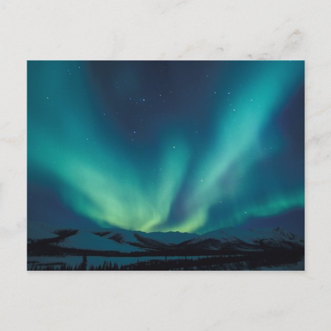 Carte Postale NA, USA, Alaska, Brooks Range, Rideaux verts (Devant)
