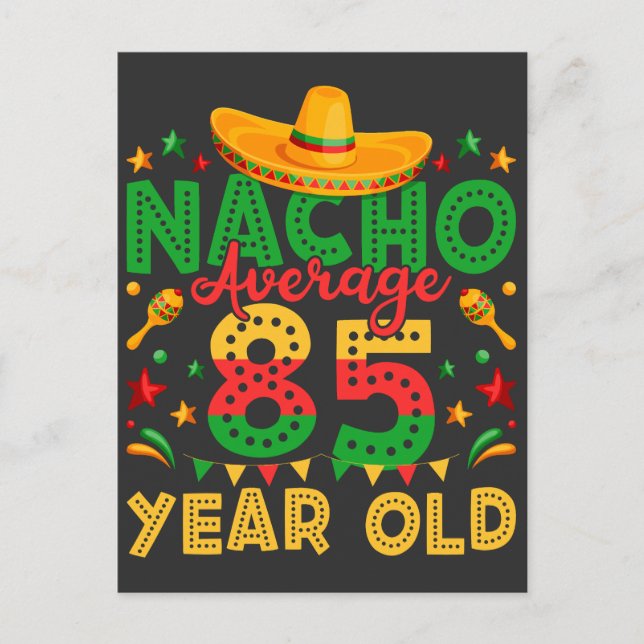 Carte Postale Nacho Moyenne Cinco de Mayo 85 ans (Devant)