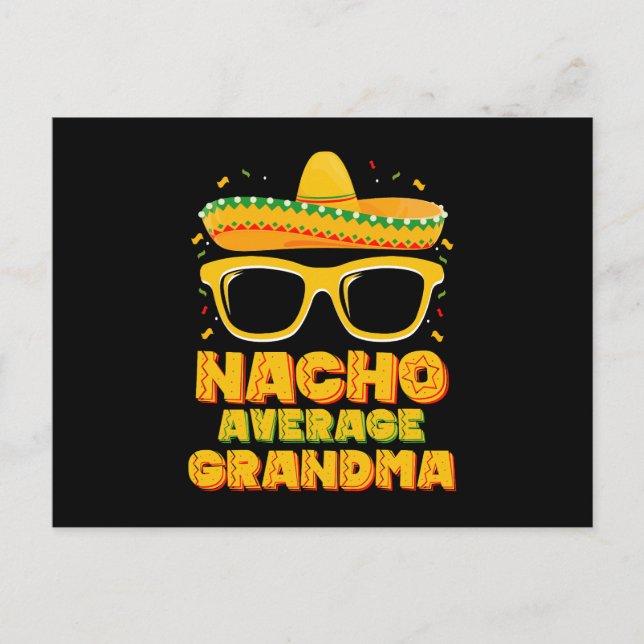 Carte Postale Nacho Moyenne Famille Grandma Cinco De Mayo (Devant)