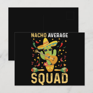 Carte Postale Nacho Moyenne Squad Cinco De Mayo Parti Mexicain