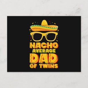 Carte Postale Nacho papa moyen de jumeaux Cinco de Mayo Mexicain