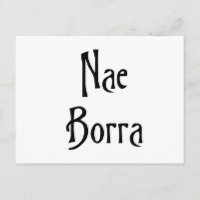 Nae Borra écossaise banter d'argot drôle humour