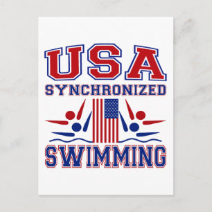 Carte Postale Nage synchronisée USA