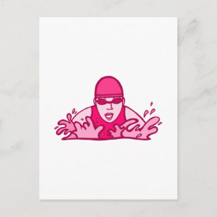 Carte Postale Nager dur