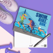 NAGER. FAIRE DU VÉLO. COURIR. TRIATHLON à thème