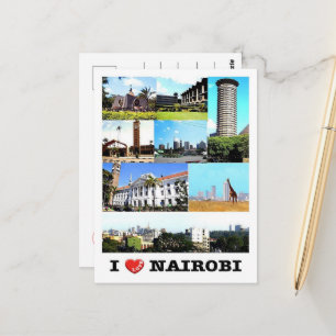 Carte Postale Nairobi - Kenya - J'aime -