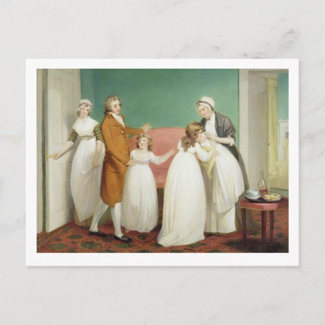 Carte Postale Naissance de l'héritier, c.1799 (huile sur toile)  (Devant)