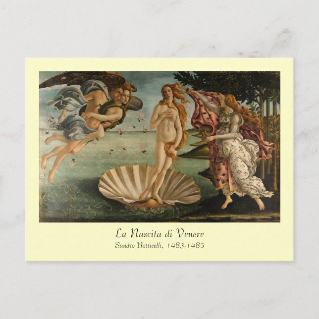 Carte postale Naissance de Vénus (Devant)