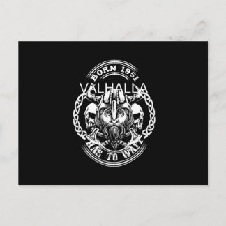 Carte Postale Naissance Viking Année 51 "Valhalla doit attendre"