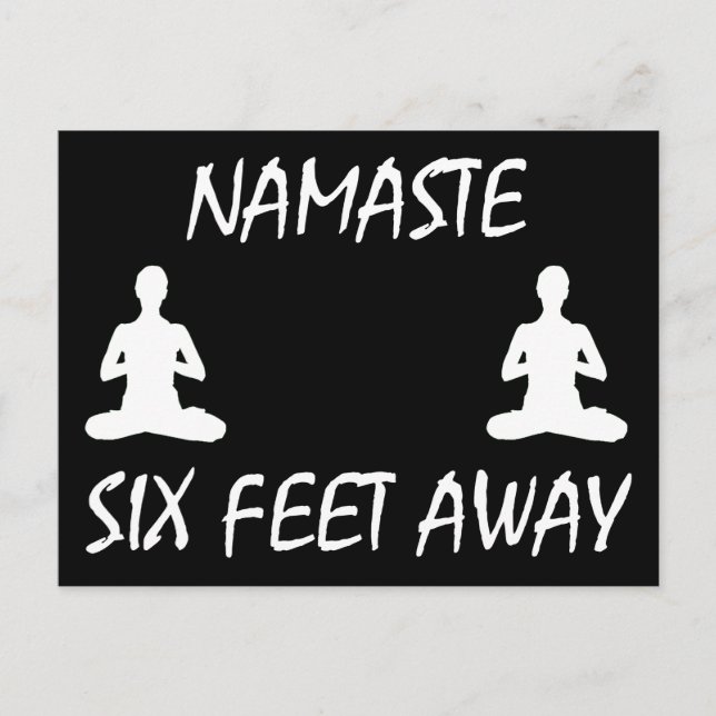 Carte Postale Namaste À Six Mètres (Devant)