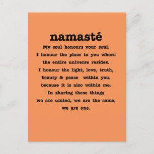 Carte Postale Namaste, collection