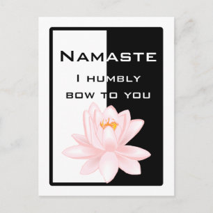 Carte Postale Namaste - Je vous salue humblement