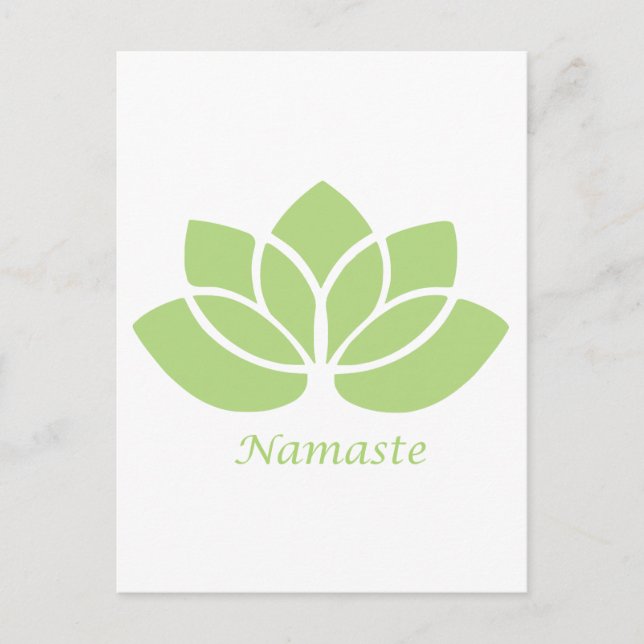 Carte Postale Namaste Lotus (Devant)