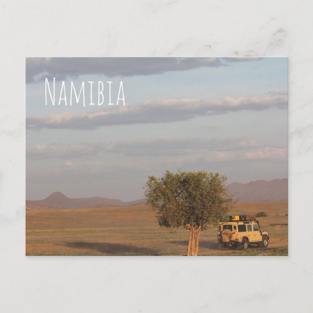 Carte Postale Namibie Afrique 4x4 Paysage automobile Nature (Devant)