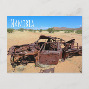 Carte Postale Namibie Afrique Wreck Bullet Holes Paysage