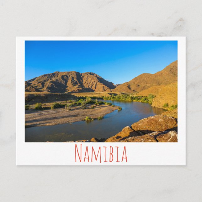 Carte Postale Namibie Kunene River Paysage Nature (Devant)