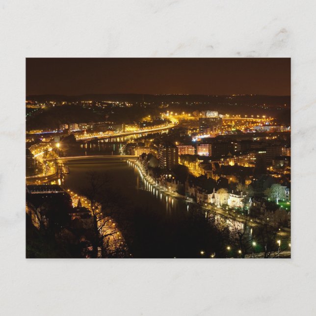 Carte Postale Namur par nuit (Devant)