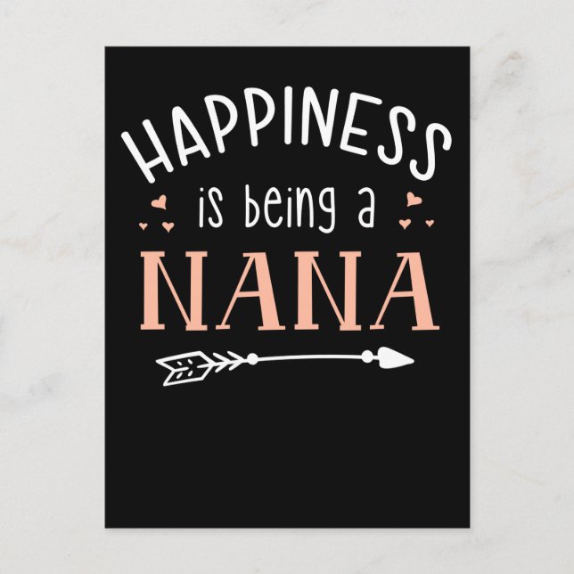 Carte Postale Nana Happiness Famille Grand-mère Amour (Devant)