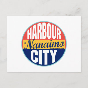 Carte Postale Nanaimo Étiquette Vintage