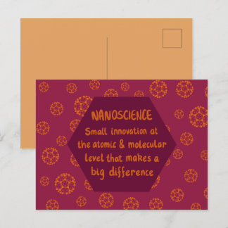 Carte Postale Nanoscience Fullerène