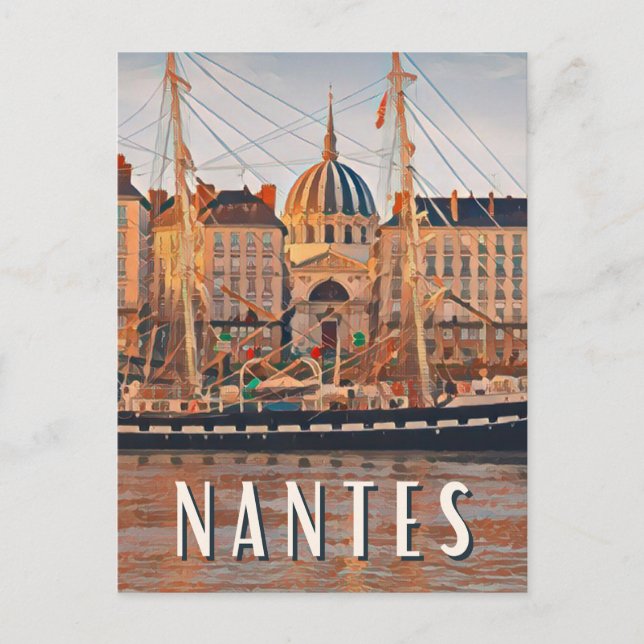 Carte Postale Nantes Photo Vintage  (Devant)
