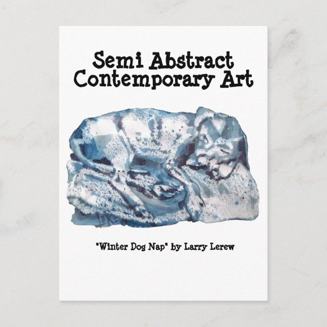 Carte Postale Nap de chien d'hiver #170101 (Devant)