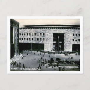 Carte Postale Naples, Italie, Gare c1940s