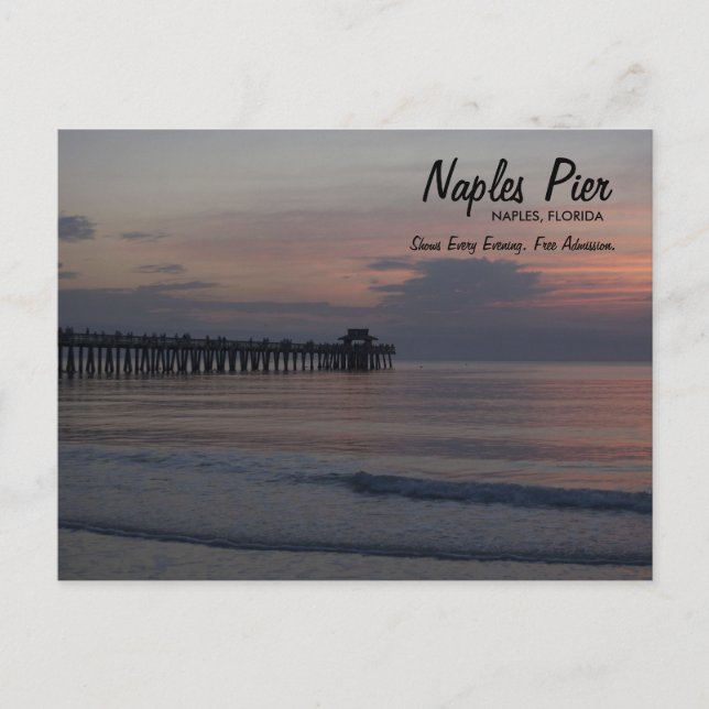 Carte Postale Naples Pier Naples Naples, Floride (Devant)