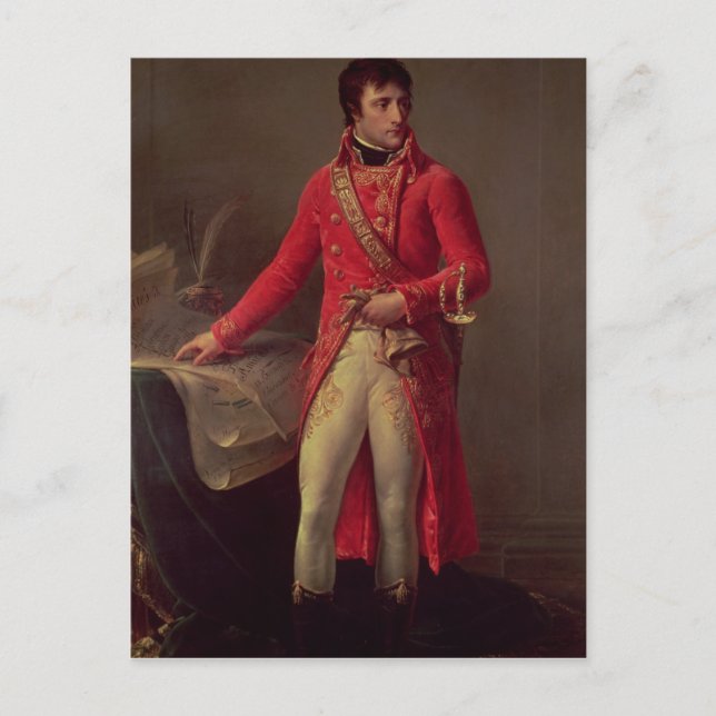 Carte Postale Napoléon Bonaparte Premier Consul, 1802 (Devant)