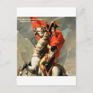 Carte Postale Napoléon & citation "dirigeant"