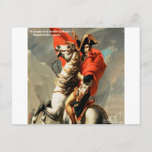 Carte Postale Napoléon & citation "dirigeant"