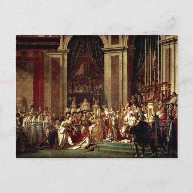 Carte Postale Napoléon Couronné Empress Joséphine Par David Jacq (Devant)
