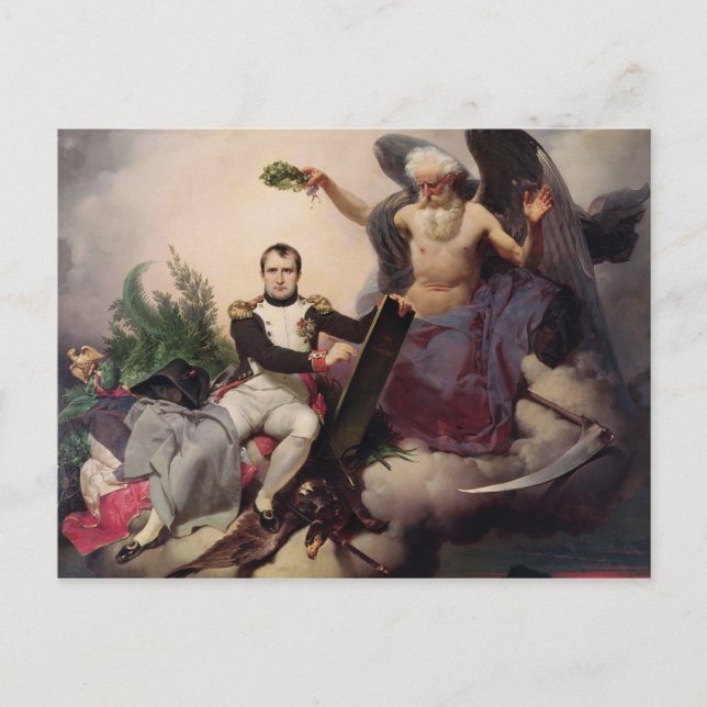 Carte Postale Napoléon couronné par le temps, avant 1833 (Devant)