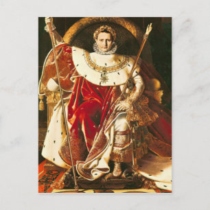Carte Postale Napoleon I on the Imperial Throne, 1806