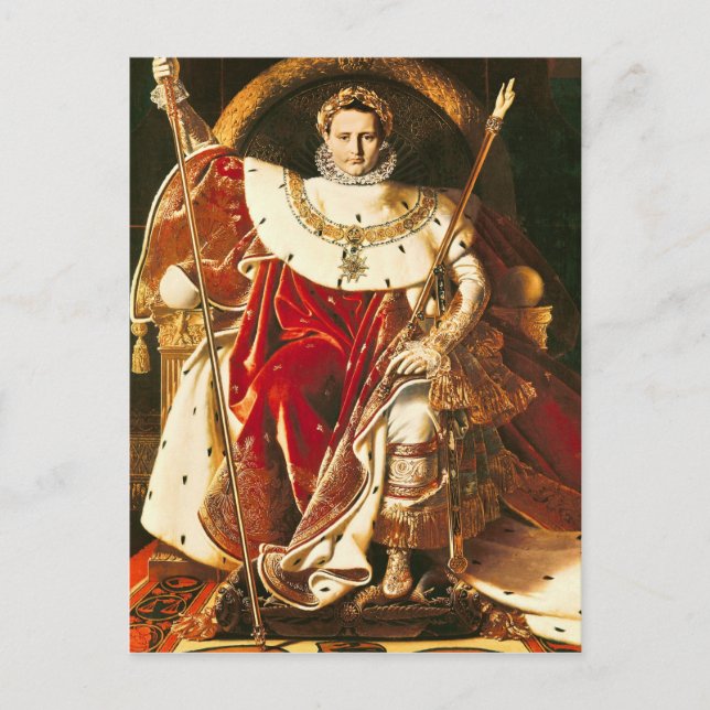Carte Postale Napoléon I sur le trône impérial, 1806 (Devant)