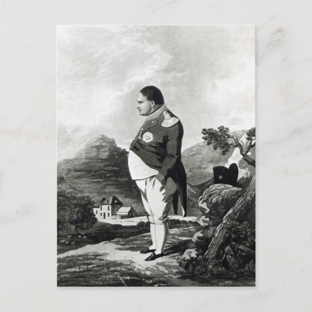 Carte Postale Napoléon sur l'île de Sainte-Hélène, 1820 (Devant)