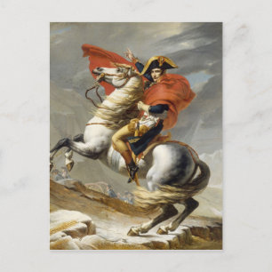 Carte Postale Napoléon Traverser les Alpes par Jacques Louis Dav