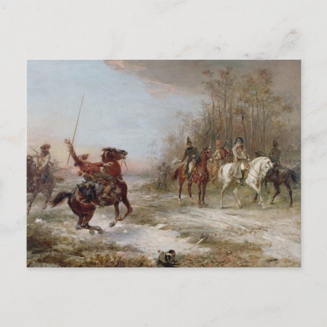 Carte Postale Napoléon's Peril at Brienne-le-Chateau, c.1891 (oi (Devant)