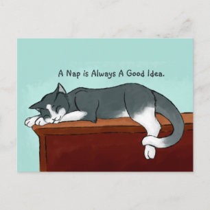 Carte Postale Napping Kitty