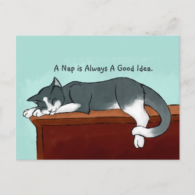 Carte Postale Napping Kitty (Devant)