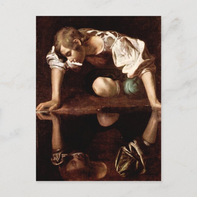Carte Postale Narcisse, Caravaggio (Devant)